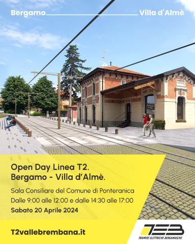 Open Day Linea T2 Bergamo - Villa D'Almé.