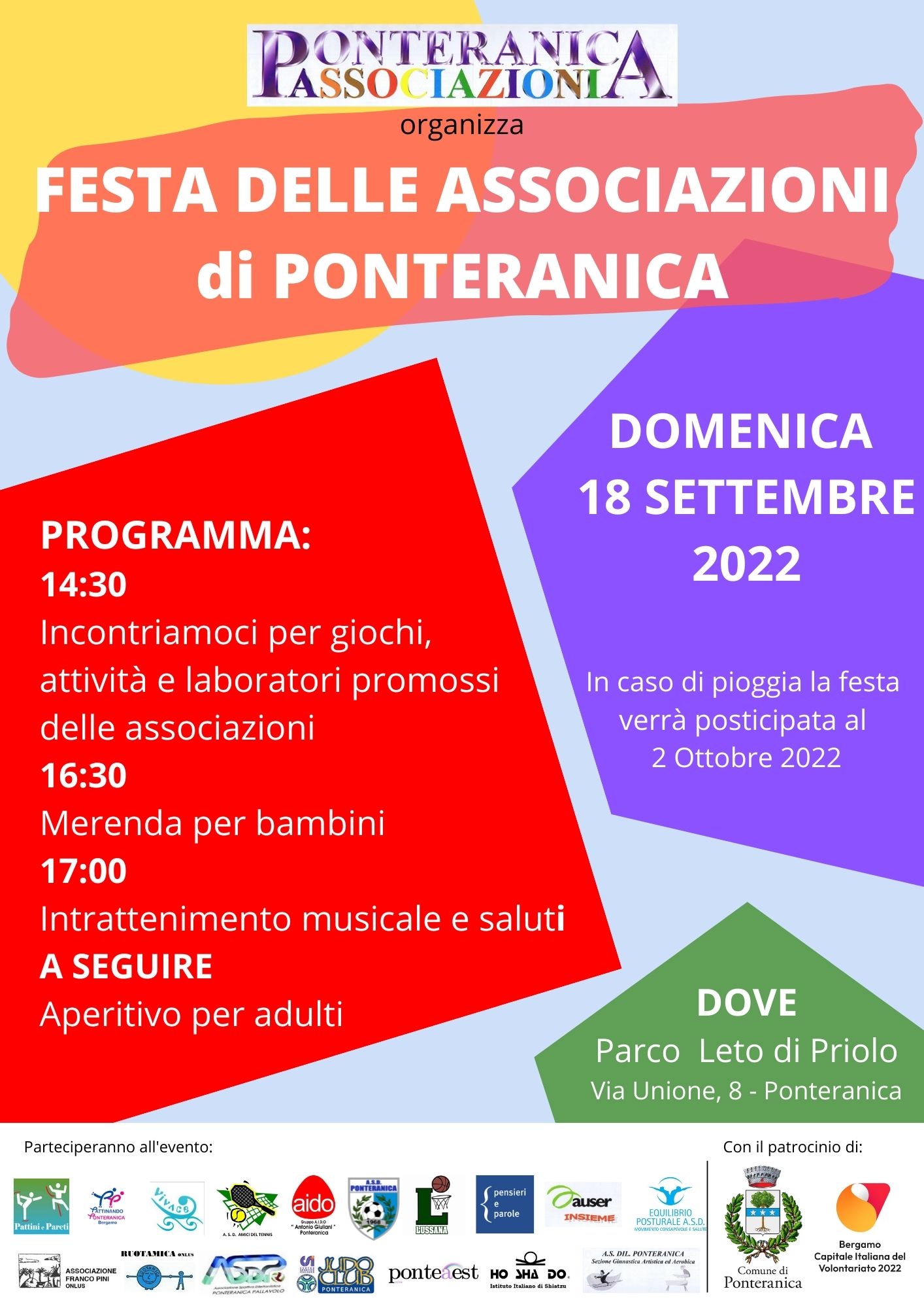 FESTA DELLE ASSOCIAZIONI di Ponteranica