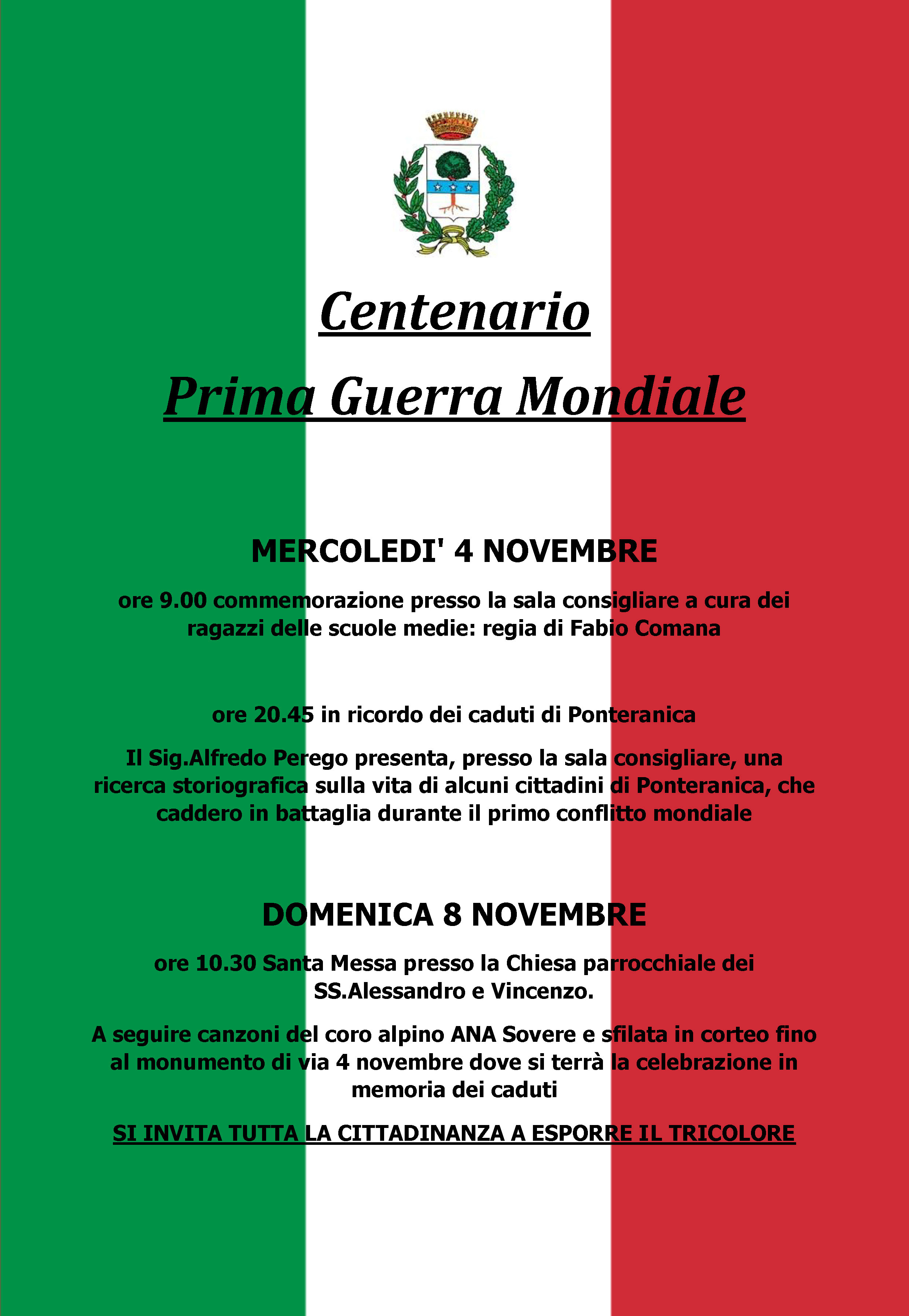 Centenario della Prima Guerra Mondiale 